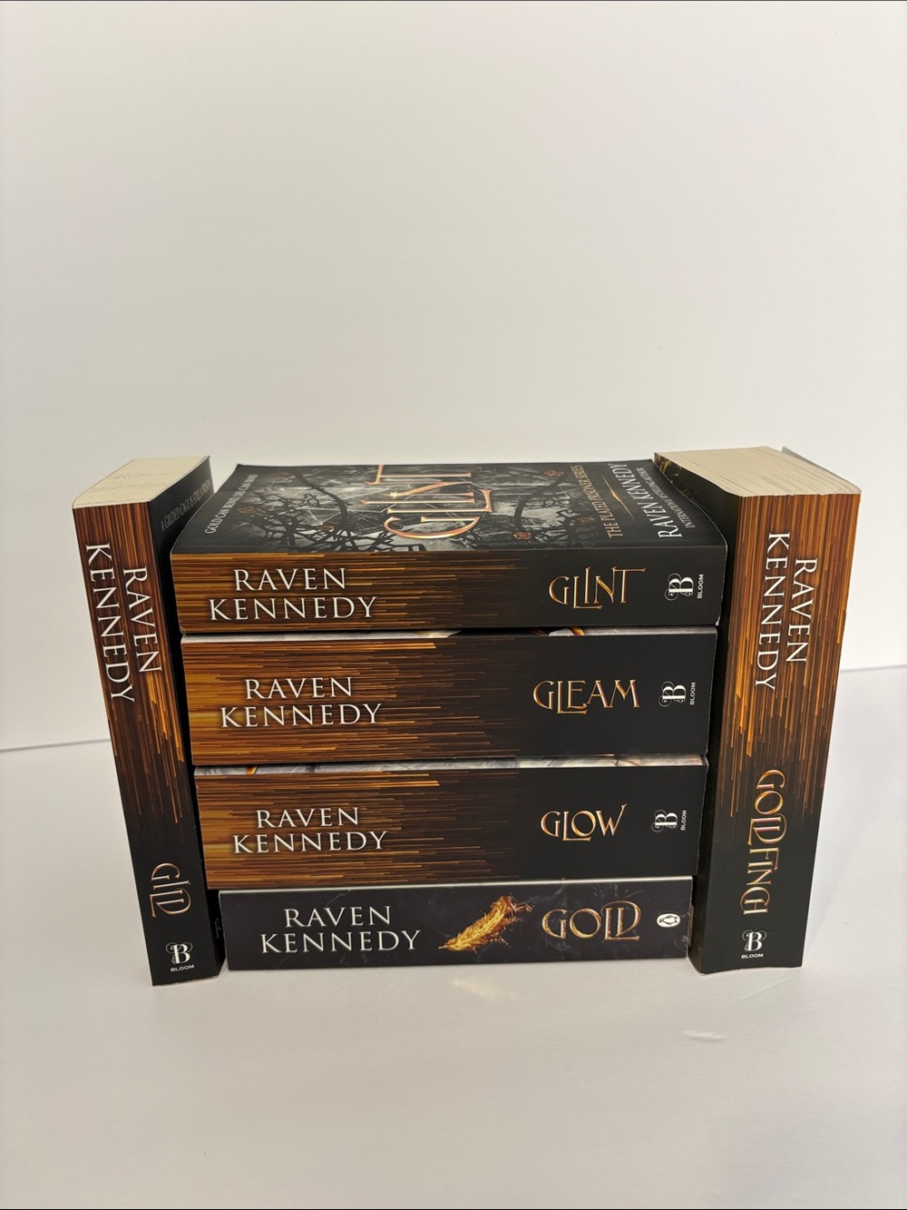 The Plated Prisoner Series Softcover Books Gild Glint Gleam Glow Gold Goldfinch
